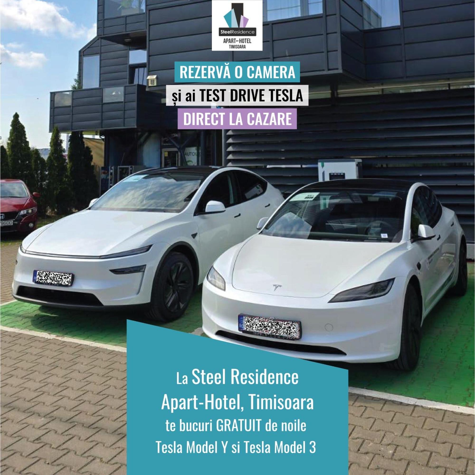 Apartments Steel Residence- Tesla Drive Experience ティミショアラ エクステリア 写真